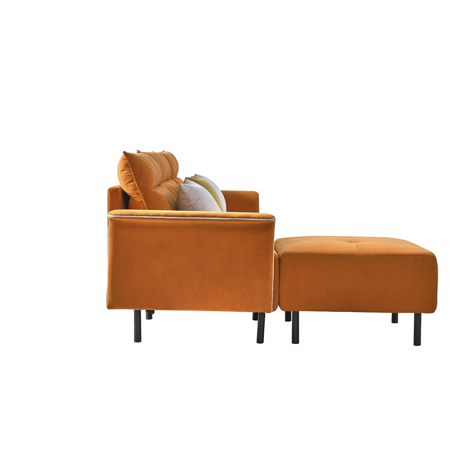 Kadyn 3-piece Modular Modern Living Room Sofa Sectional Furniture Set, Sectional Sofa for Home, Couches and Sofas for Apartment, Orange Kadyn 3-piece Modular Modern Living Room Sofa Sectional Furniture Set, Sectional Sofa for Home, Couches and Sofas for Apartment, Orange