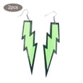 thumbnail image 3 of Guardurnaity 1 par de pendientes, accesorio de moda Flash, gotas para los oídos para el vestido diario del banquete Ropa, zapatos y accesorios Miscelánea Verde fluorescente, 3 of 6