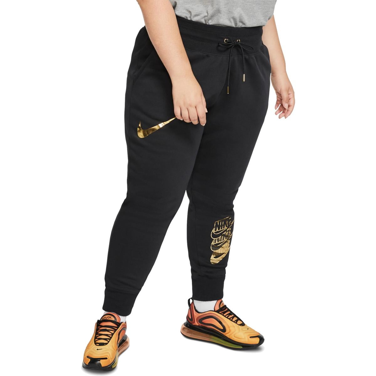 Nike Womens Plus Log Sweatpants Jogger Pants 