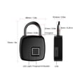 thumbnail image 4 of P30 Smart Keyless Usb Recargable Candado Biométrico Huella Digital Candado Seguridad Antirrobo Monstrate EL008145-00, 4 of 6