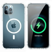 iicases iPhone 13  6.1in Transparent mobile  Magnetic protective case TPU Bumper Anti-Scratch Four Corners Compatible with MagSafe Charger Magnetic Wireless Charging  iPhone 13 casa
