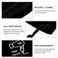 thumbnail image 2 of 1pc Secador de pelo Bolsa de almacenamiento Flannel Bolsa de cordón Joyería Organizador suave Negro, 2 of 6