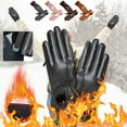 thumbnail image 6 of Miogawg Winter Leather Gloves For Women, Touchscreen Cold Weather Gloves, Soft Warm Lining Anti-Slip Thermal Gloves For Or Cold Weather Driving, 6 of 9
