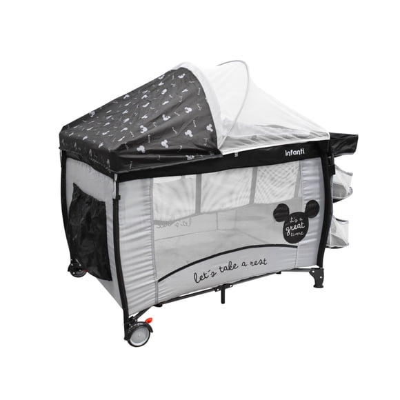 Cuna Corral Colecho De Viaje Mickey Mouse Con Toldo 