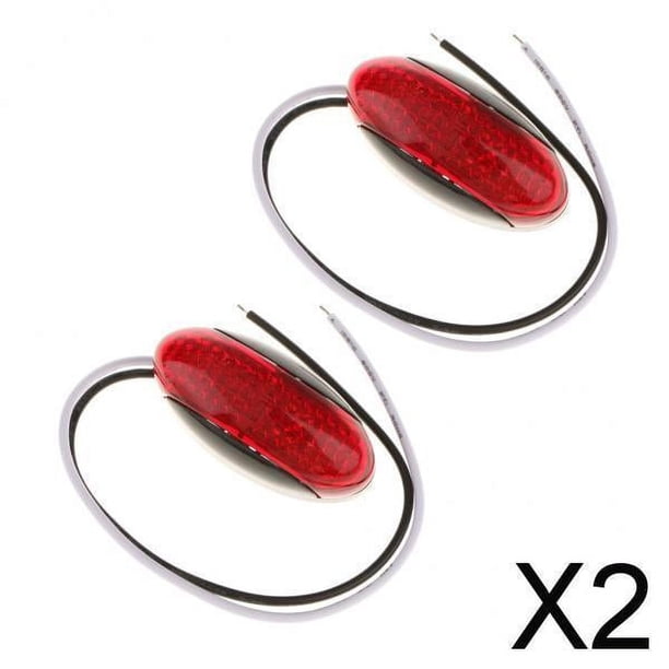 Paquete de 2-6 luces LED laterales para coche y camión, marcador, señal de , lámpara trasera, 2 piezas