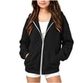 thumbnail image 2 of Girls Hoodies Sweatshirt Casual Long Sleeve Hooded Outwear Jackets with Pockets, 2 of 8