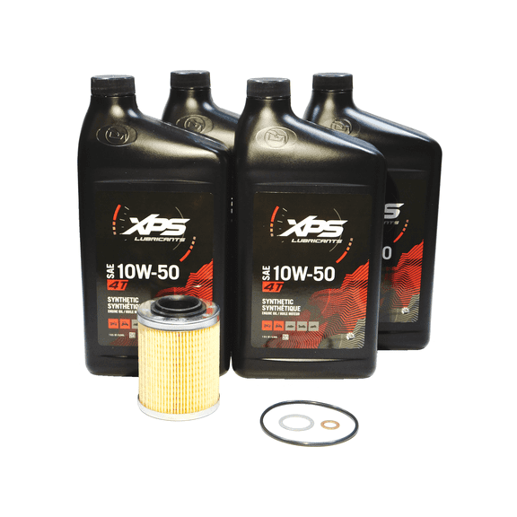 2017-2023 Can-Am Maverick X3 OEM 10W-50 Full Synthetic Oil Change Kit 779261
