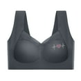 thumbnail image 6 of Gamivast Placed Bras for Women Full Support Gathered Everyday Bras no Underwire 2025 Plus Size Bra Comfortable Soft Push Up Bras Gray XXXXXXL Returns Online, 6 of 7