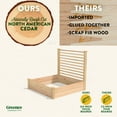 thumbnail image 6 of Greenes Fence 48" x 48" x 11" Beige Cedar Raised Garden Kit with Trellis, 6 of 8