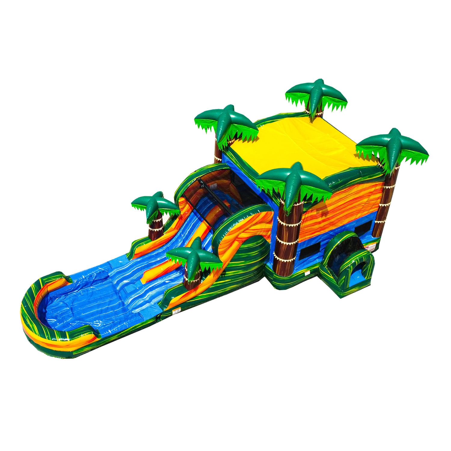 JumpOrange Commercial Grade Bounce House Water Slide with Pool for Kids and Adults (with Blower), Outdoor