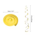 thumbnail image 2 of 24 Pcs Gold Party Hanging Swirls Double Strip Hanging Decorations Foil Swirling Hanging Hang Tag Hook, 2 of 6