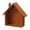 Brown, variant on Purple Wall Shelf With Little House Design Solid Wood For Children'S Room Kindergarten Dining Room Wooden Storage Decorative Shelving