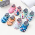 thumbnail image 3 of Modisza Baby Kids Slipper Socks Non Slip Foldable Indoor Shoes Little Kid Cartoon Print Comfortable Water Shoe for Summer Blue 9.5 M Little Kid, 3 of 4