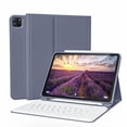 thumbnail image 1 of Funda con teclado KVTVOU para iPad Pro de 11 pulgadas (4.ª, 3.ª y 2.ª generación), color morado, 1 of 8