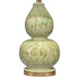 thumbnail image 3 of 20 Inch Ceramic Table Lamp with Curved Tie Dye Design, Green, 3 of 5