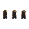 thumbnail image 3 of Blusa Sin mangas Minnieouse para mujer color sólido chaleco refrescante Negro L 3piezas, 3 of 6