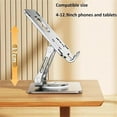 thumbnail image 2 of CLIQKWEN Rotating Stand for Laptop,3 in 1 Portable Adjustable 360° Rotating Base,Foldable Laptop Stand for Tablets,Laptops and Phones (Silver+Gray), 2 of 7