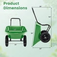 thumbnail image 5 of Topcobee 2 Tire Heavy-Duty Dolly Utility Cart Wheelbarrow Garden Cart, Rolling Garden Cart Stool-Light Green, 5 of 7