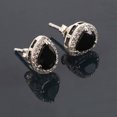 thumbnail image 3 of Gaspara Pear Cut Black Onyx Stud Earring For Women's 925 Sterling Silver, 3 of 3
