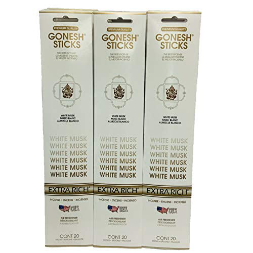 Gonesh Stick Incense 12 Packs  Assorted 240 Sticks Total 