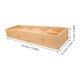 thumbnail image 2 of GOOHOCHY Organizador compacto de utensilios de madera, cajón para cubiertos, bandeja con 4 ranuras, para cucharas, cubiertos y cubertería., 2 of 8
