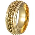 thumbnail image 1 of Mens Anxiety Rings Fidget Rings For Men Women Chain Spinner Rings For Kids Teen Titanium Steel Rings, 1 of 5