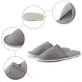 thumbnail image 5 of Fuzzy Slippers For Women Men Disposable Slippers Hotel Home Stay Coral Velvet Antiskid Sole Disposable Cotton Slippers Warm Cozy Winter House Slippers Bedroom Indoor House Shoes, 5 of 6
