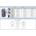 thumbnail image 3 of Gephdiin Mens Dress Shirts Mens Suit Mens Solid Color Wedding Dress Vest Mens Coat British Leisure Slim Stage Costume Suits for Men Mens Compression Tank Top Polyester Khaki Xxl, 3 of 5