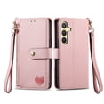 thumbnail image 2 of ETFAST Wallet Leather Phone Case For Samsung Galaxy S24 Ultra S24Plus S23 Ultra S22 Ultra S21 FE S20 Ultra Multi Card Zipper Phone case, 2 of 10