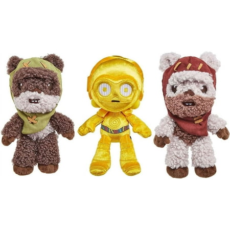 Star Wars Endor Celebration Plush 3-Pack (2 Ewoks & C-3PO)