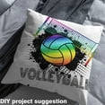 thumbnail image 2 of Feelyou Cartoon Volleyball Fabric by the Yard 1 Yard for Kids, Watercolor Artwork Home Decor Fabric by the Yard, Sports Theme Sewing Fabric, Lightweight Room Decor, 2 of 6