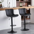 thumbnail image 6 of YOUNIKE Bar Stools 1 PCS Black Soft Adjustable Swivel Counter Height Stools, 6 of 7