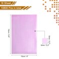 thumbnail image 2 of Uxcell 10800 PCS Espejos de Vidrio Azulejos de Disco Autoadhesivos de Espejo Rosa 5 x 5mm, 18 Hojas, 2 of 7