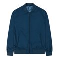 thumbnail image 2 of Men's Bomber Jacket Full Zipper Stand Collar Lightweight Casual Fashion Outdoor Jacket Coat Navy Blue Size 2XL, 2 of 6