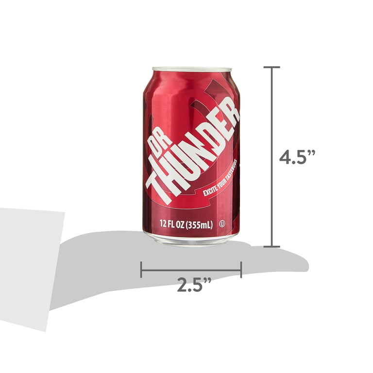Great Value Dr Thunder Cherry Pepper Cola, 12 fl oz, 24 Pack photo 7