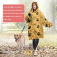 thumbnail image 4 of Paw Prints and Bones Wearable Oversized Blanket,Wearable Blanket Hoodie for Adults,Cozy Hooded Blankets with Super Pockets,Super Warm Fuzzy Pullover for Women & Men, 4 of 6