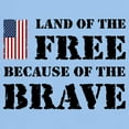 thumbnail image 3 of CafePress - Land Of The Free Light T Shirt - Light T-Shirt - CP, 3 of 4