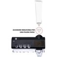 thumbnail image 2 of Soporte para cepillos de dientes con función de esterilizador ultravioleta con luz LED, ranura principal para 4 cepillos de dientes + dispensador de pasta de dientes, negro, 4 tazas TUNC Sencillez, 2 of 5