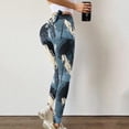 thumbnail image 2 of Ernkv Women's Pants Gradient Color Yoga Pants For Lady Wife Daughter Girlfriend Fashion Full Length Trousers Comfy Lounge Casual Blue S, 2 of 4