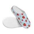 thumbnail image 3 of Lsque Strawberry Pattern Womens Comfort Cotton on Scuff With Memory Foam and Anti-skid Sole Slipper-35/36, 3 of 7