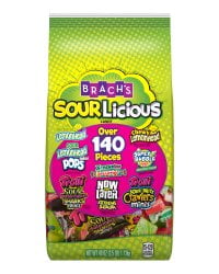 Brach's Sourlicious Assorted Candy Bag, 40 Oz (140 Pieces)