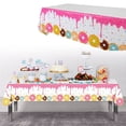 thumbnail image 7 of vlrwzc Donut Theme Reusable Picnic Table Cover Rectangle Party Tablecloth, 7 of 7