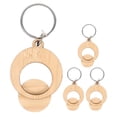 thumbnail image 1 of 4pcs Shopping Trolley Tokens Portable Key Rings Shopping Cart Tokens Grocery Keychains, 1 of 5