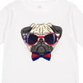 thumbnail image 4 of Inktastic Pug Dog July 4th Patriotic Sunglasses Boys or Girls Long Sleeve Toddler T-Shirt, 4 of 5