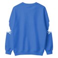 thumbnail image 5 of WAYUTE Girls Sweatshirt Halloween Oversized Cartoon Ghost Print Crewneck Sweatshirt for Kids Long Sleeve Soft Lined Fall Casual Holiday,Blue,Size 1-2 Y, 5 of 5