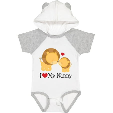 

Inktastic I Love My Nanny Gift Baby Boy or Baby Girl Bodysuit