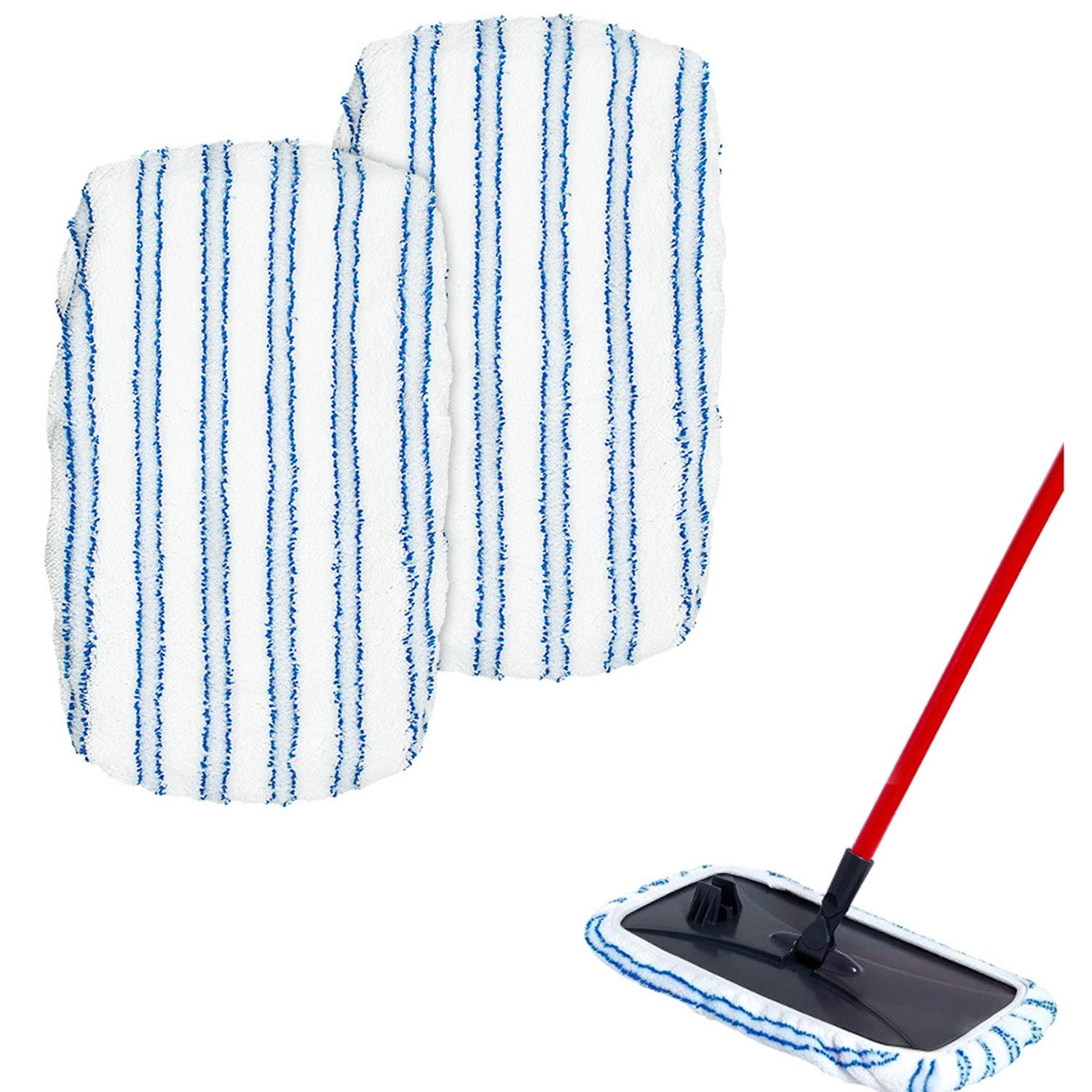 Microfiber Mop Pad Refills For O-Cedar H2prO Flat Mop - 5 Pack Reusable Replacement Heads
