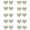 Style 2, variant on 10 Pairs Adhesive Night Glow Glitter Nipple Covers Pasties for Dance Parties