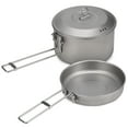 thumbnail image 1 of Sartén de titanio Juego de utensilios de cocina para acampar Juego de ollas y sartenes de titanio co Tomshoo Sartén de titanio, 1 of 7