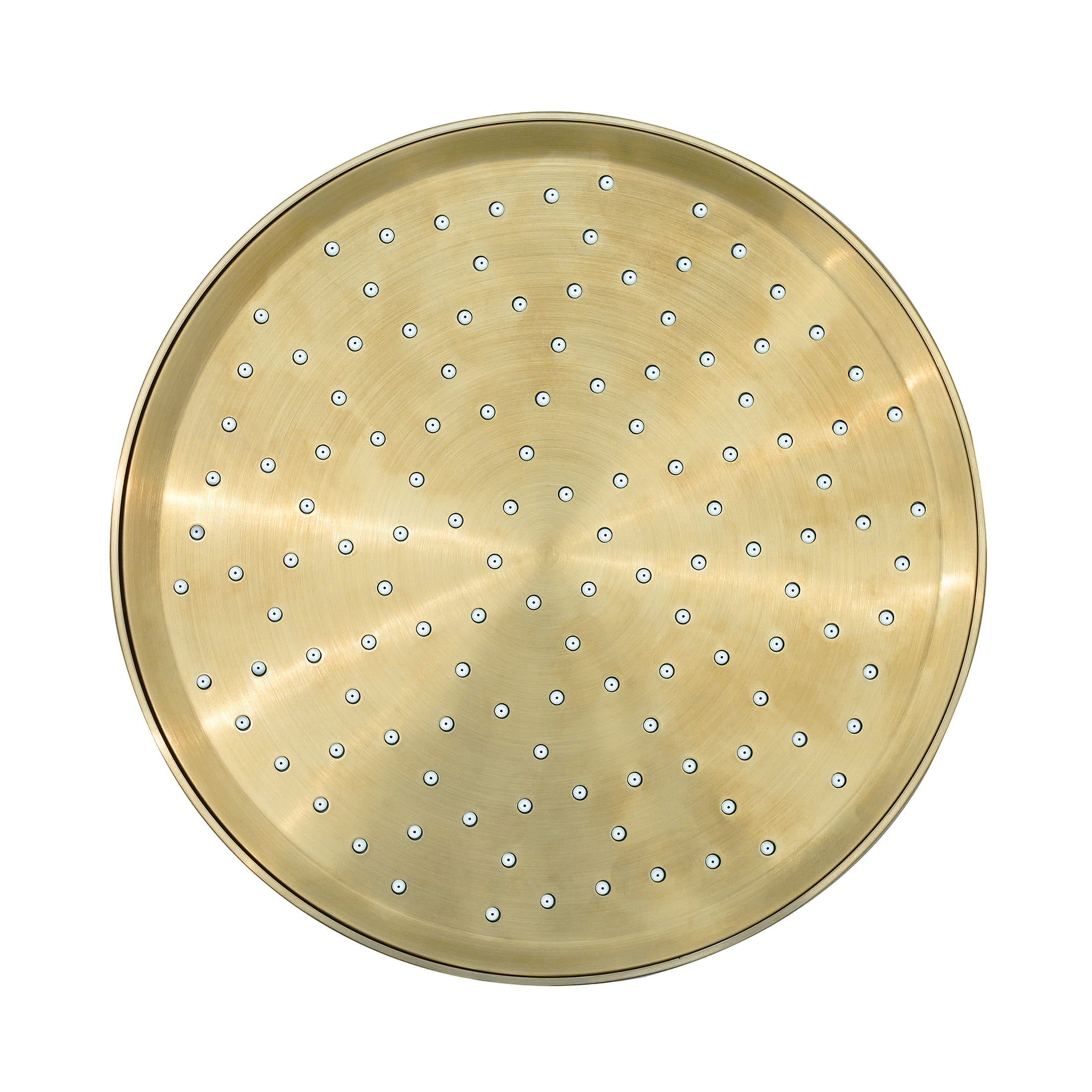 Kingston Brass KX140P7 Slenderain 10" Round Rainfall Shower Head, Brushed Brass